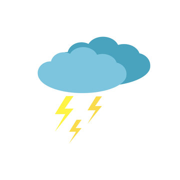 thunderstorm icon, lightning wector icon