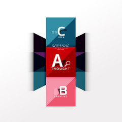 Infographic option banner