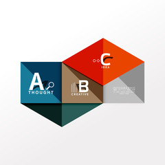 Infographic option banner