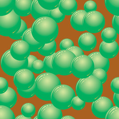 soap bubbles on a dark brown background