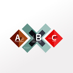 Infographic option banner