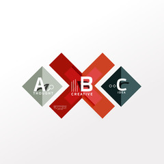 Infographic option banner