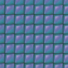 square tiles of blue color