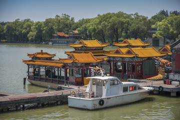 Fototapeta na wymiar stone boat Beijing.
