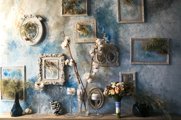 The belly of a pregnant mother and the hands of parents. Pregnancy. Parents. Waiting for the child. A family