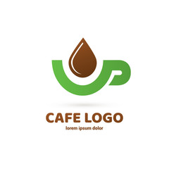 Logo design coffee vector template