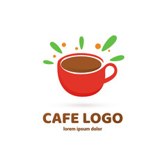 Logo design coffee vector template