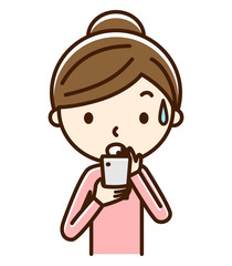 女性　スマートフォン