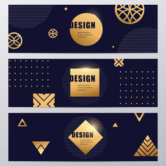 Vector gold luxury abstract background design.