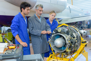 young aircraft assemblers