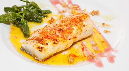 Codfish with peppers