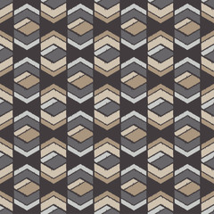 Ethnic boho seamless pattern. Traditional ornament. Manual hatching. Geometric background. Tribal pattern. Folk motif. Textile rapport.
