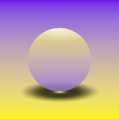 Kugelhintergrund lilagelb