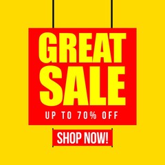 Great Sale up to 70% off Vector Template Design Illustration