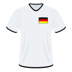 Naklejka premium Football t-shirt. Germany