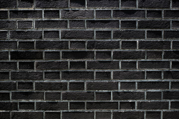 black brick wall texture background