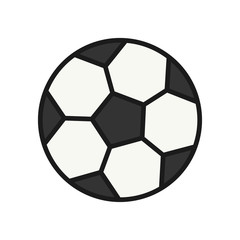 Fototapeta premium football ball icon. simple illustration outline style sport symbol.