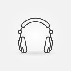 Over-Ear Headphones outline vector concept icon