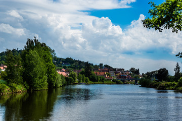 Fototapeta na wymiar Vltava river in Czech republic