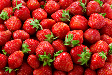 Strawberry background. Strawberries. Food background.