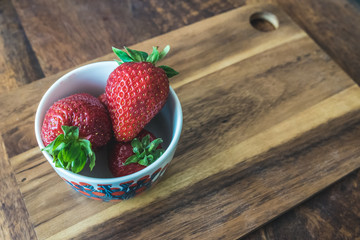 strawberries in a cup
