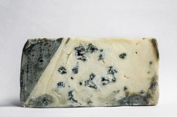  Gorgonzola cheese with blue mold.