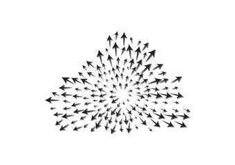 Obraz premium Cloud arrow Icon in trendy flat style isolated on grey background. Arrow symbol for your web site design, logo, app, UI. Vector illustration.