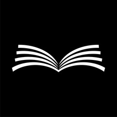 Open Book icon on dark background