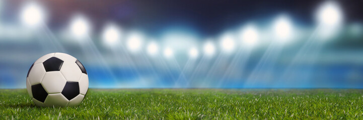 Panorama Hintergrund mit Fußball Stadion © Robert Kneschke