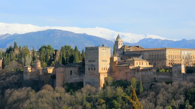 Lockdown: The Alhambra Castle on a Sunny Day