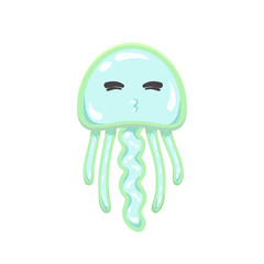 Chibi kissing jellyfish