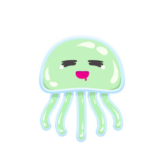 Chibi sleepy and hungry jellyfish