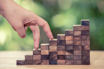 Take the next steps to your goals. Business development concept