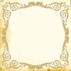 Vector baroque of vintage elements for design. 