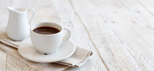 Italian coffee set for breakfast