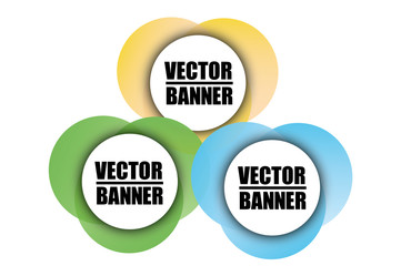 Set of colorful round abstract banners overlay shape. Graphic banners design. Label graphic fun tag concept