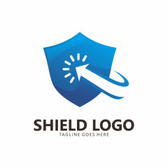 Shield Travel Logo Vector Element Symbol Template