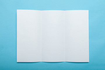 Advertising art blank, paper blank, flyer mockup.