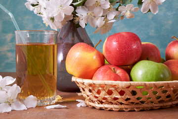 apples, juice, flowering, spring, natural, nature, refreshing, vitamin, ripe, fruit, summer, garden,