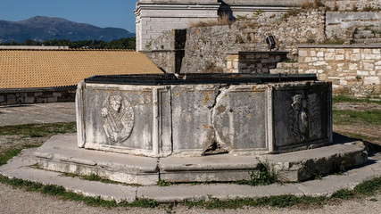 Brunnen in der alten Festung von Kerkyra auf Korfu