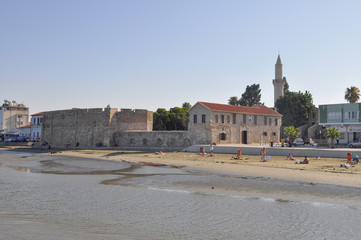 Fototapeta na wymiar fortress in the larnaca