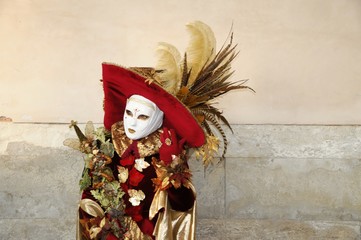 Fototapeta na wymiar Maske, Carneval, Carnevale, Karneval in Venedig, Venetien, Italien, Europa
