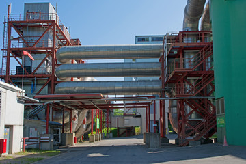 Naklejka premium industry pipes and chimney