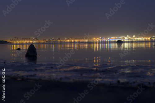 Water Sunset Sea Sky Lake Landscape Night Reflection