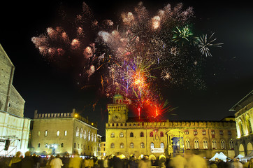 Fireworks on the square