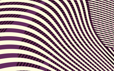 Abstract Curve Stripe Pattern