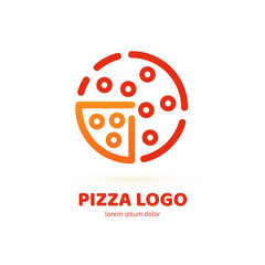 Logo design abstract italian food vector template.