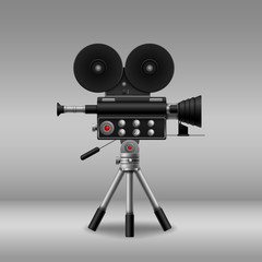 Movie camera . vector illustration