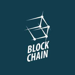Fototapeta premium Vector logo blockchain