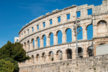 Fototapeta na wymiar Römisches Amphitheater in Pula